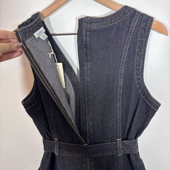 Sundance Poppy Denim Dress in Washed Black NEW Size 12 - Picture 9 of 14